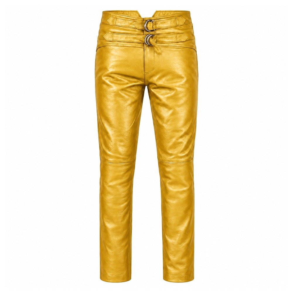 Yellow Leather Pants Jim Morrison Style