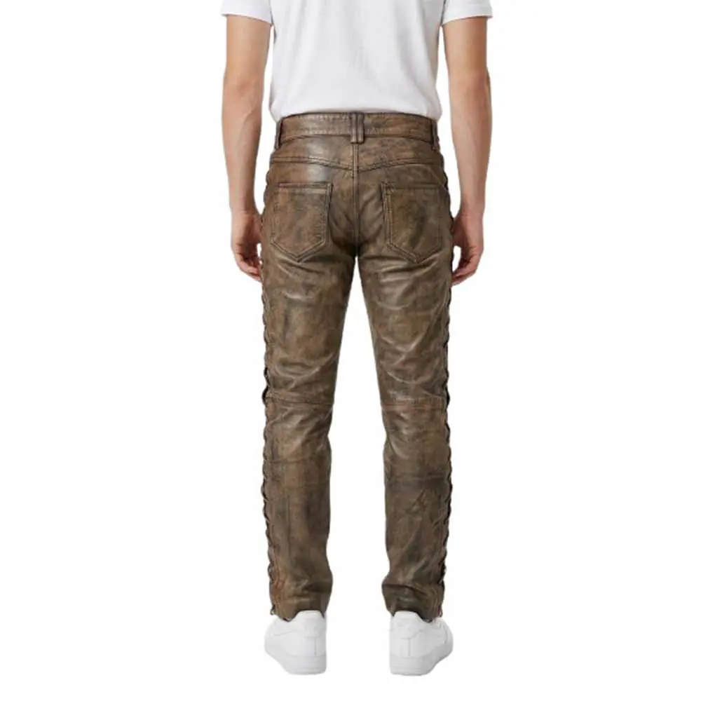 Vintage Brown Leather Pants 2
