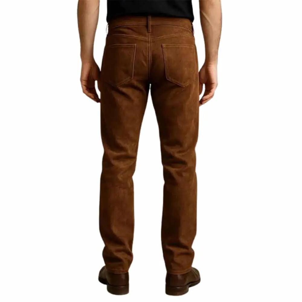 Suede Style Leather Pants 2